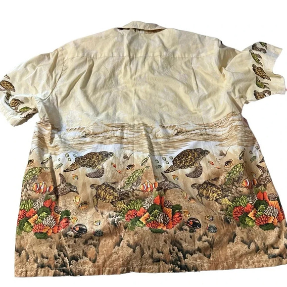 Hawaiian Reserve Collection men's side 2XL button down shirt sleeve - Picture 3 of 4
